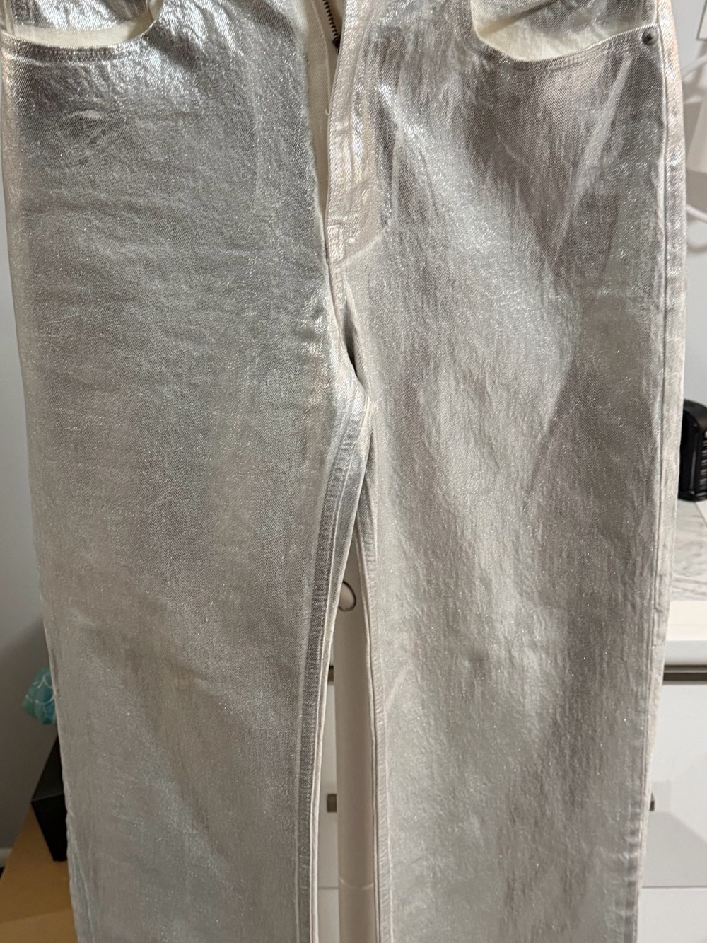Abercrombie & Fitch White '90s Relaxed High-Rise Jeans - Curve Love-27 4R